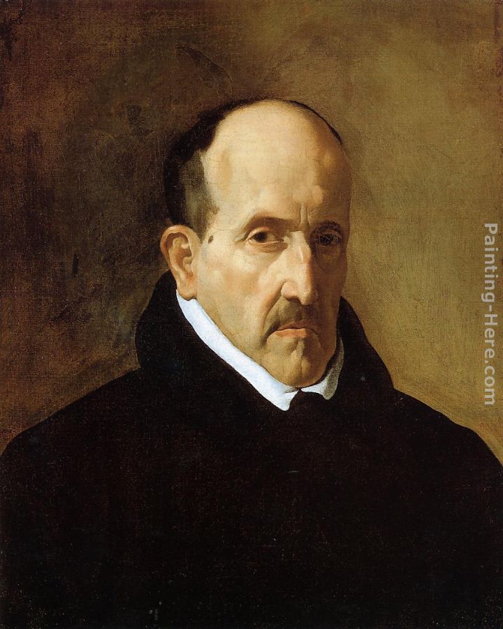 Don Luis de Gongora y Argote painting - Diego Rodriguez de Silva Velazquez Don Luis de Gongora y Argote art painting